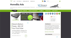 Desktop Screenshot of homebizads.com