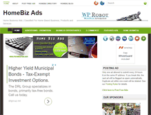 Tablet Screenshot of homebizads.com